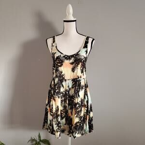 S.O.R.A.D. By ATV Sleeveless Palm Tree Romper M